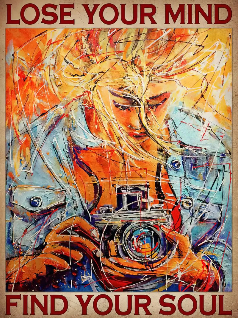 Perdi la tua mente trova la tua anima Camera Man pellicola backlit da Aaronshop