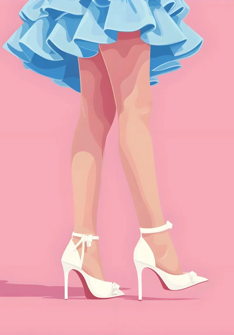 Alice Wonderland Legs Retro Surreal Pop Art Fantasy Print carta hahnemühle da NorwesClub