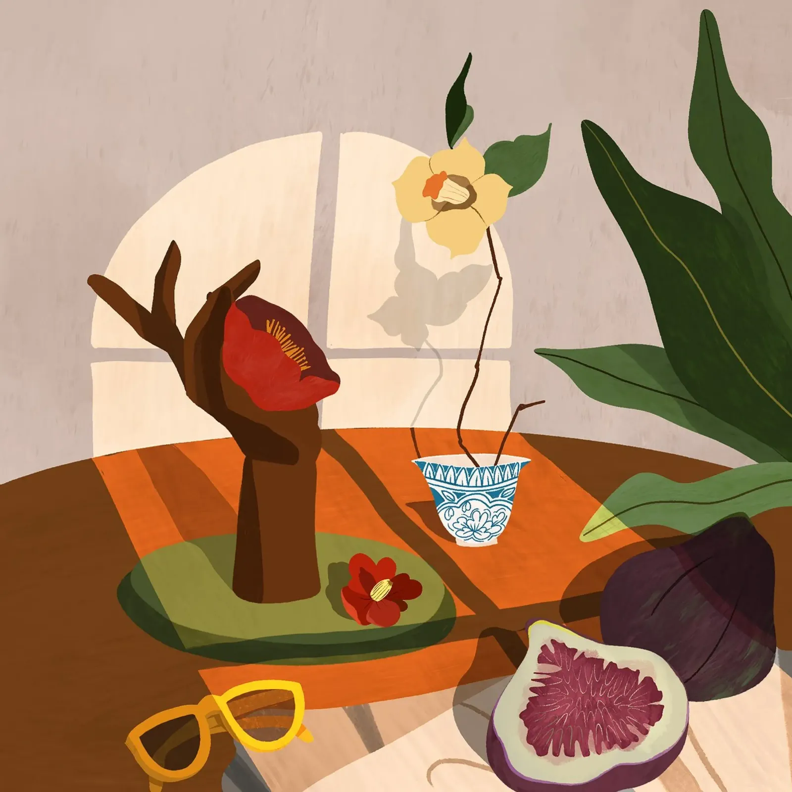 Fig & Camelia poster da Arty Guava