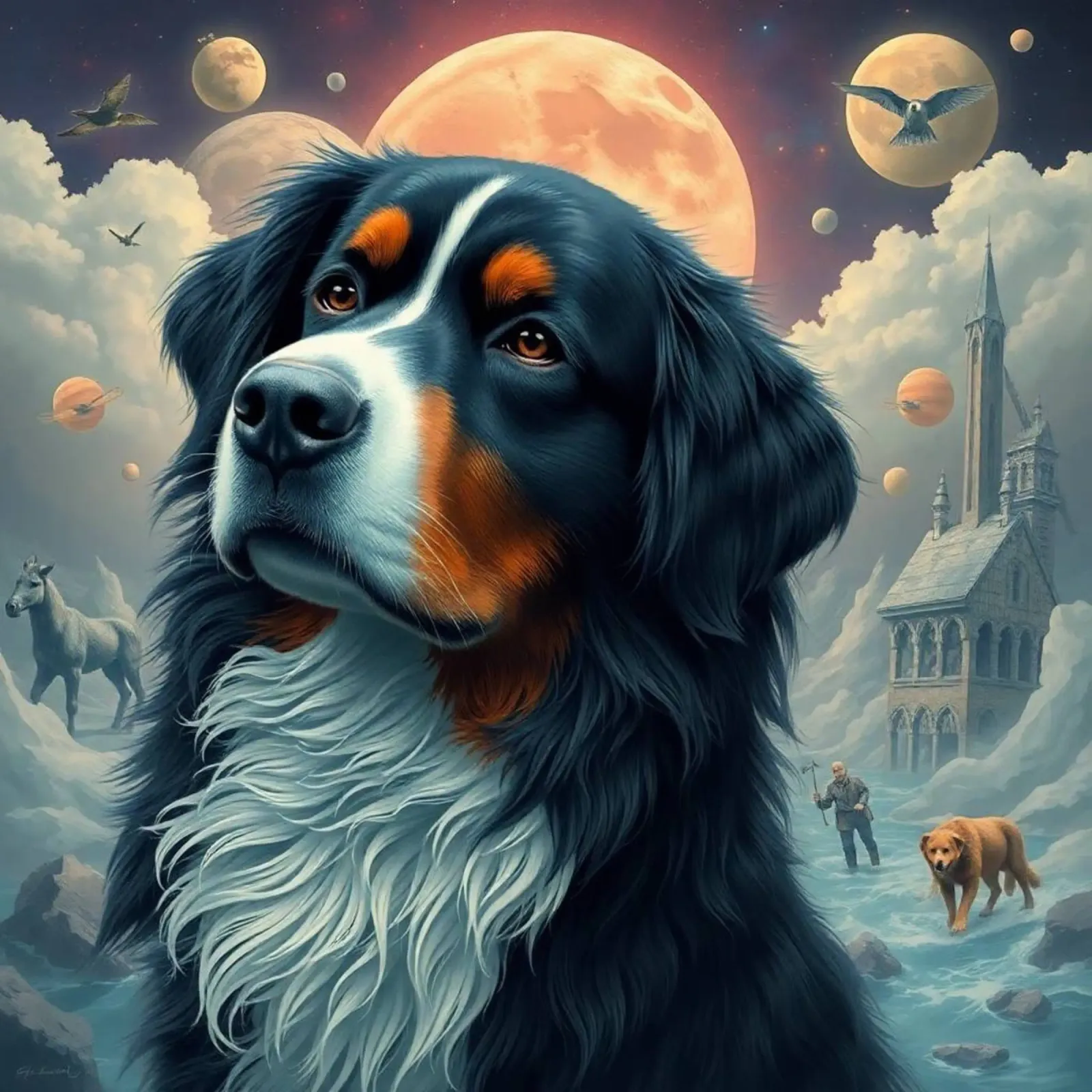 Bellissimo cane da montagna bernese #140 poster da Yumis.Beargang.and.Me