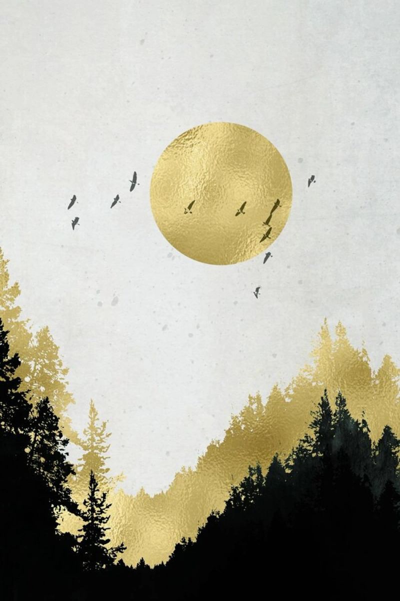 Goldmond Poster von Mia Nissen