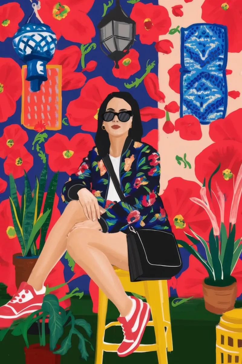 Eleganza floreale urbana poster da Ivory Frame