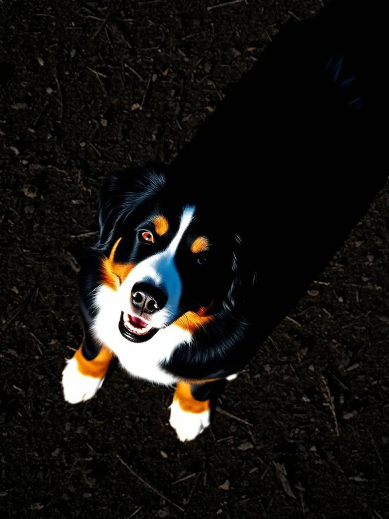 Bellissimo cane da montagna bernese #143 pellicola backlit da Yumis.Beargang.and.Me