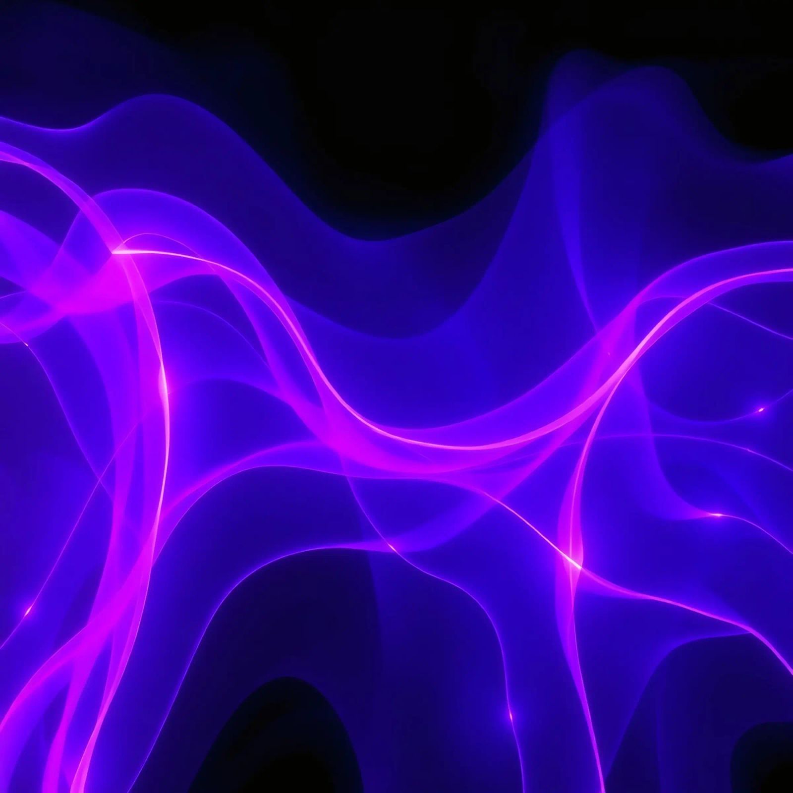 purple light waves create a mesmerizing abstract design canvas by DesignDoodle