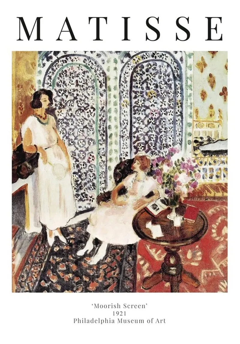 Henri Matisse - Paravento moresco - Mostra pellicola backlit da Perdana shop