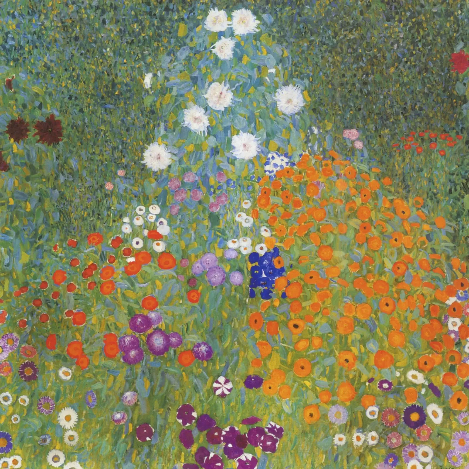 Gustav Klimt Bauerngarten, 1907 opera originale pellicola backlit da 50 masterpieces