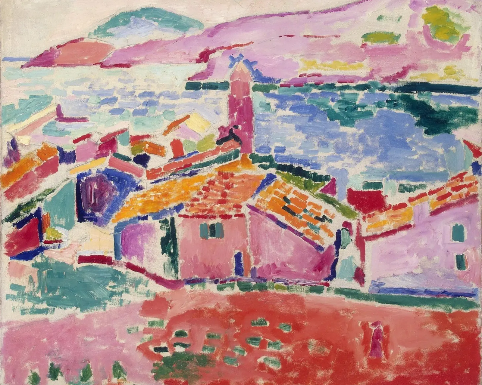 Henri Matisse View of Collioure, 1905 original work alu-dibond by 50 masterpieces