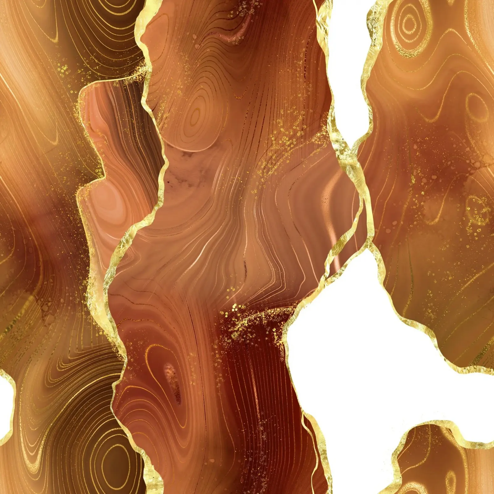 Texture Agata Arancione Oro Glitter 08 poster con telaio in alluminio da Gemstone Textures