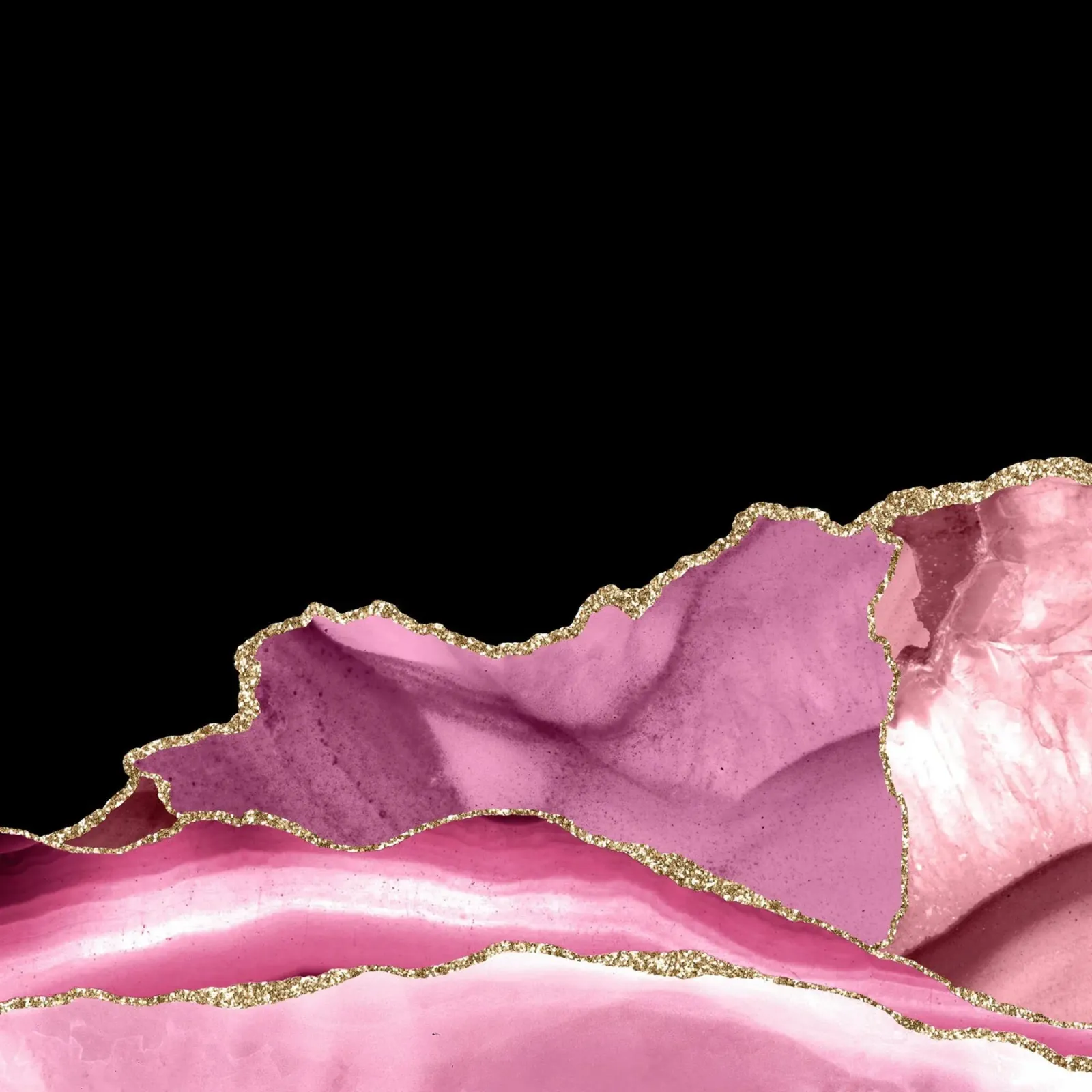 Agata rosa e oro Texture 07 alluminio dibond da Gemstone Textures