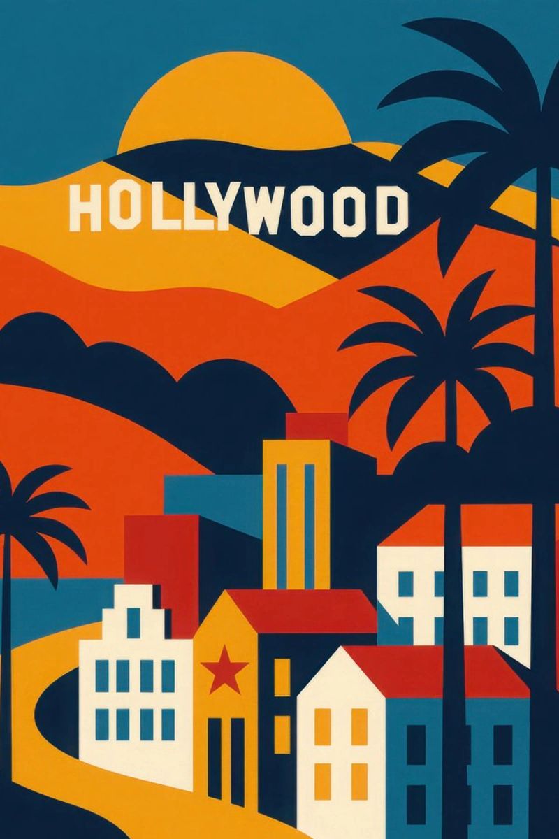 Hollywood - La magie commence ici poster de JETLAG | affiches voyage