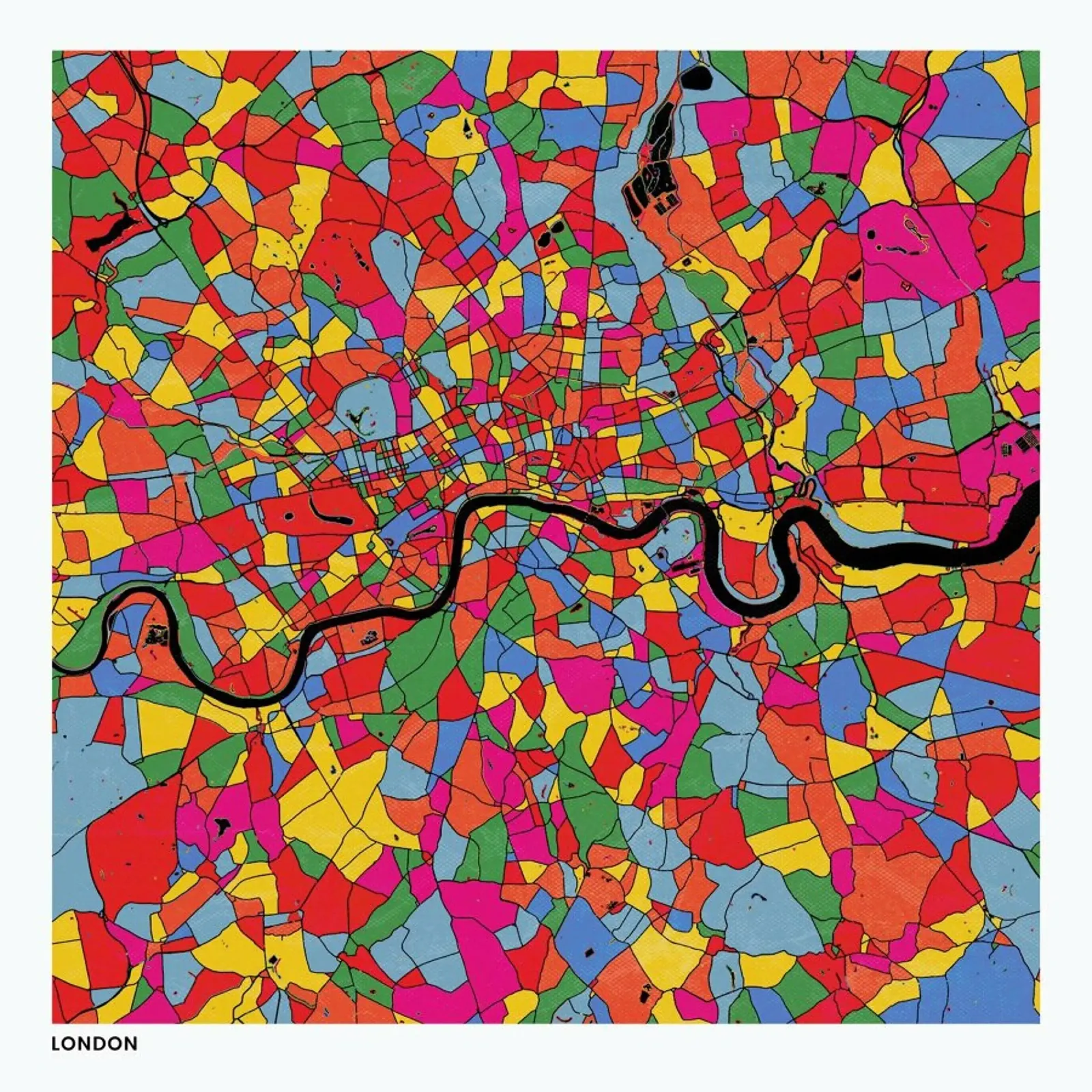 London pellicola backlit da The Cartography Collection