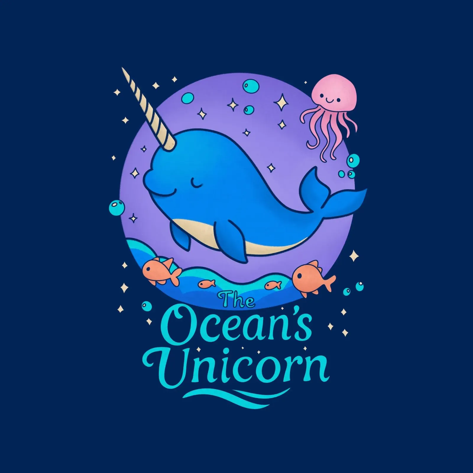 L'unicorno dell'oceano pellicola backlit da Loobs