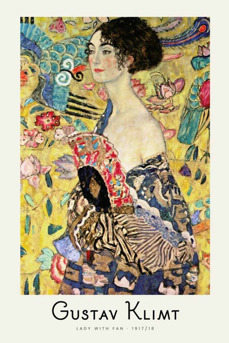 Klimt - Lady with Fan Poster von ARTOTHEK