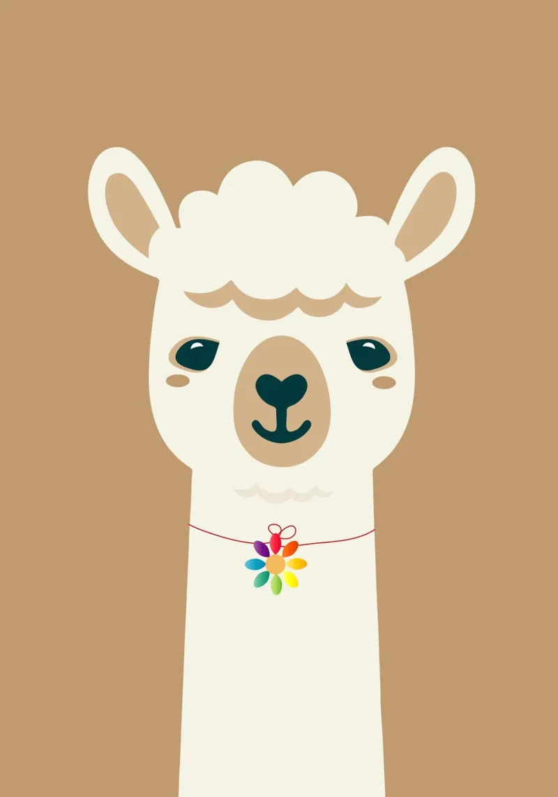 Incantevole collana di alpaca con fiori colorati - Motivo di allegria pellicola backlit da namosh