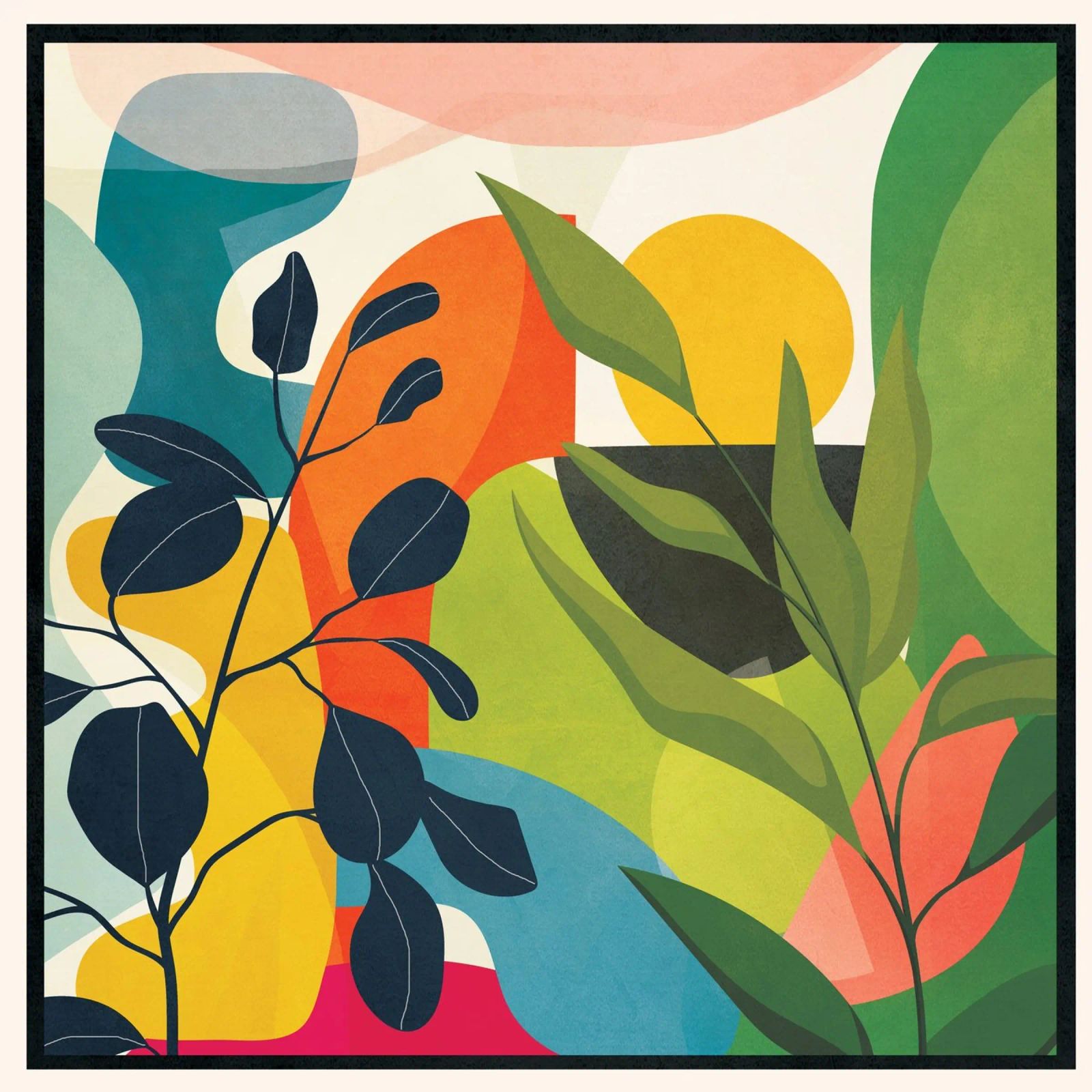 Sunrise Garden 1 Leinwand von Flow Line