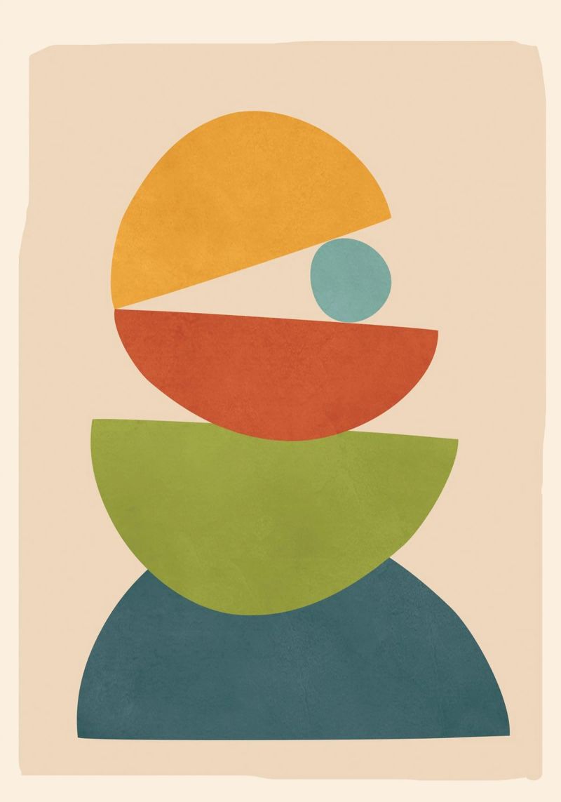 Minimal Balance – Abstract Forms I metacrilato de Nadjaa