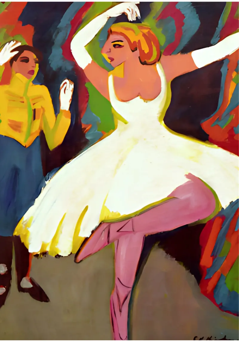 Ernst Ludwig Kirchner - Ballerina russa pellicola backlit da tokovictory