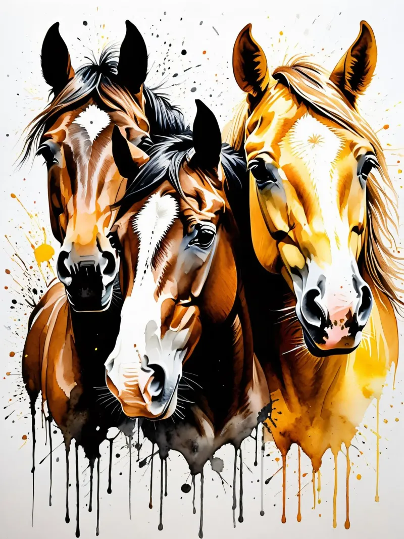 Trio poster con telaio in alluminio da kosinsart.gallery