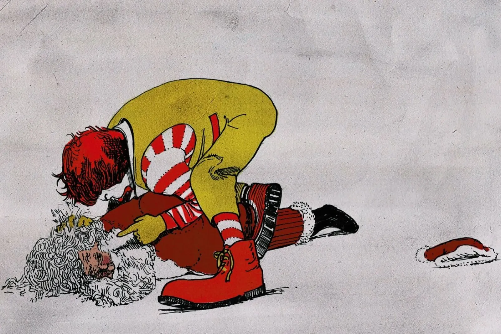 Ronald vs Santa pellicola backlit da Alex Egea