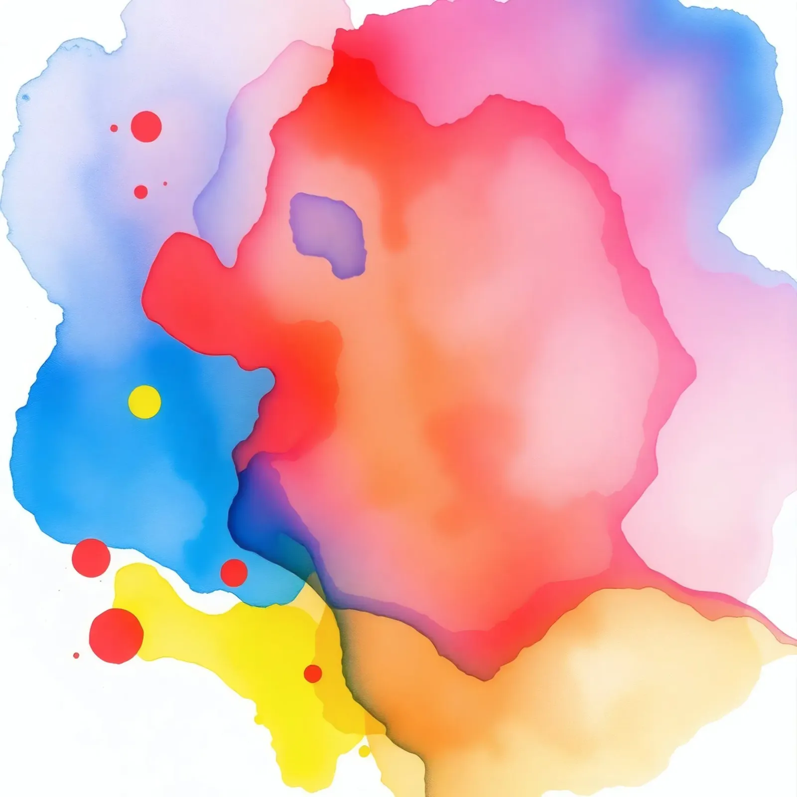 opere d'arte astratte ad acquerello con colori vividi e dinamici plexiglass da DesignDoodle