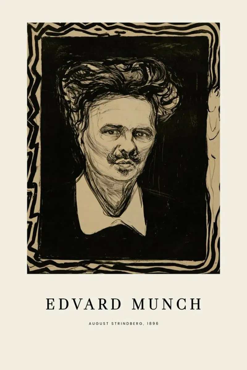 Munch - August Strindberg pellicola backlit da ARTOTHEK