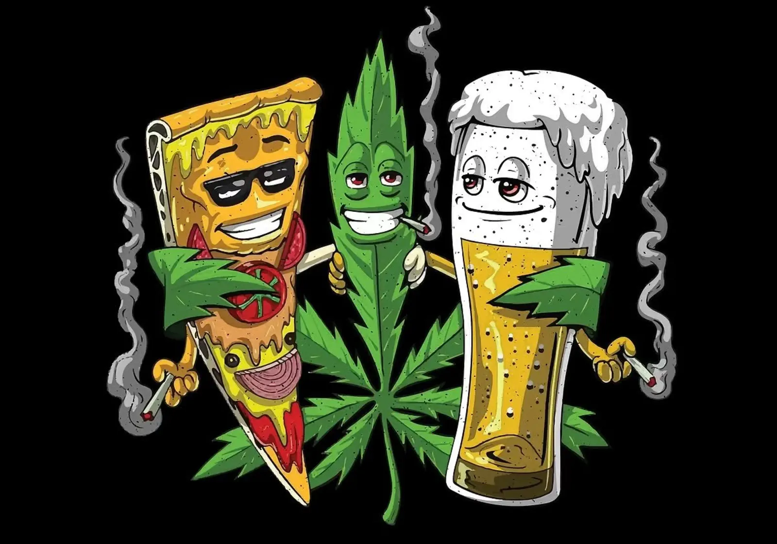 pizza & beer carta hahnemühle da Abstract Botanical Art