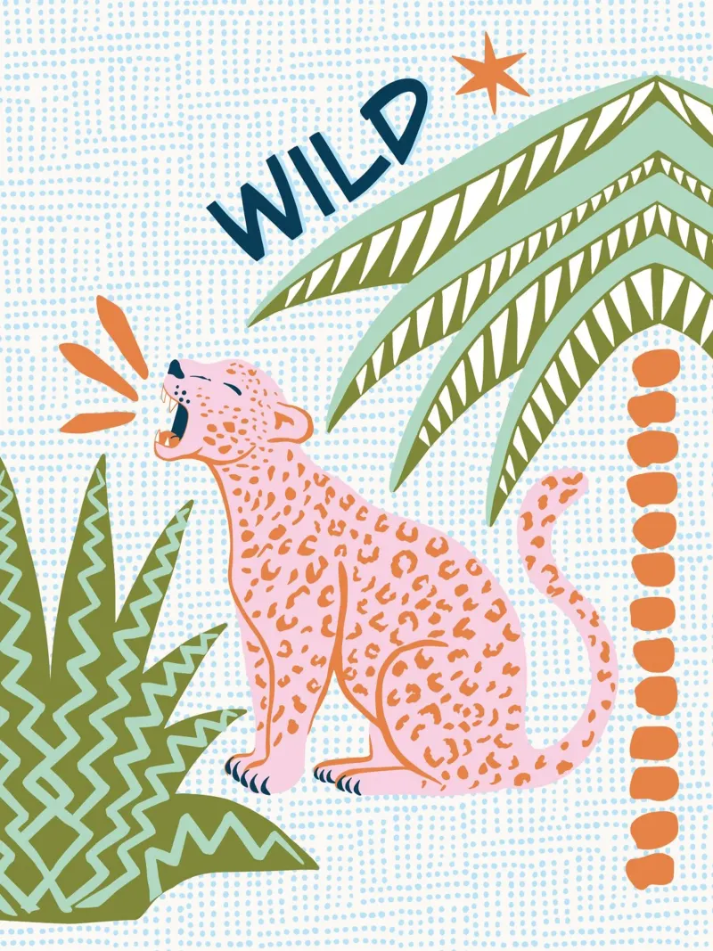 Modern safari leopard carta hahnemühle da Vivdesign