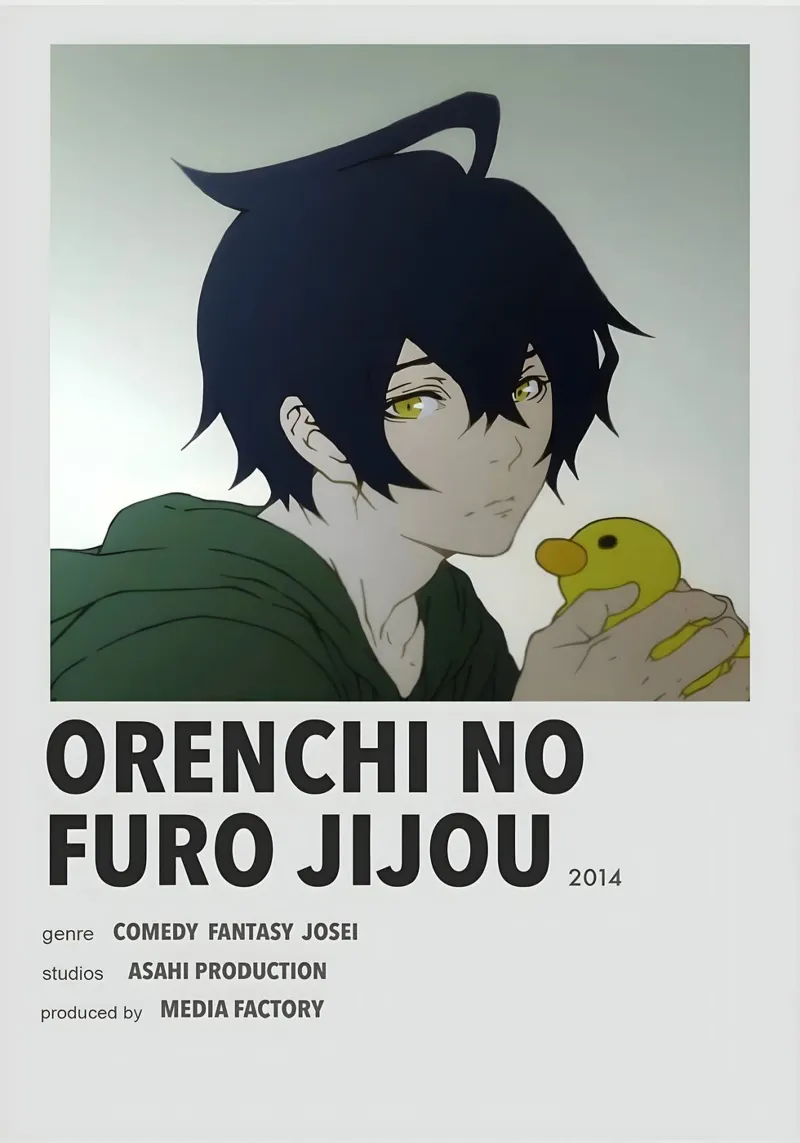 ORENCHI NO FURO JIJOU 2014 poster con telaio in legno da Totoya