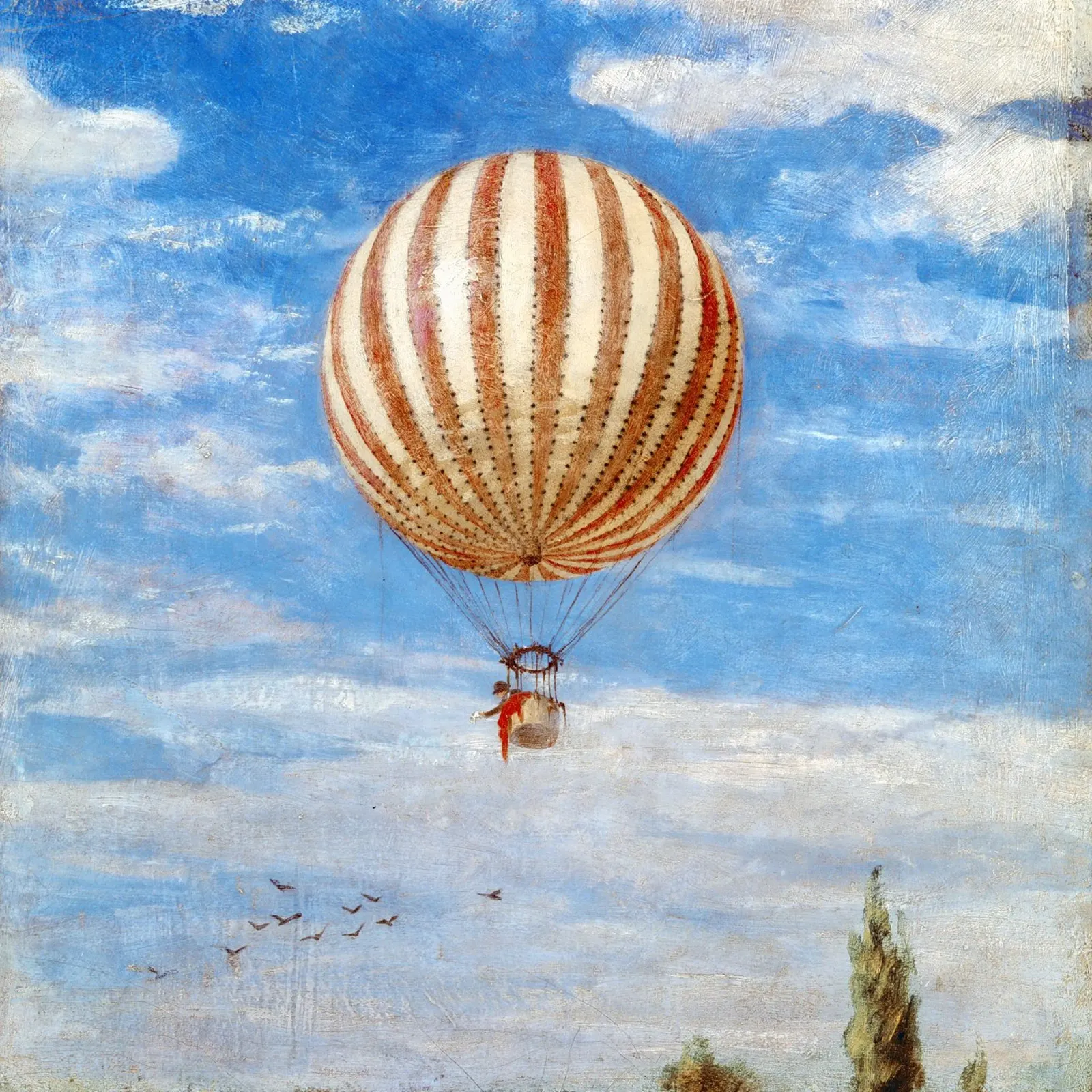 Paul Szinyei-Merse - Il palloncino poster con telaio in legno da ARTOTHEK