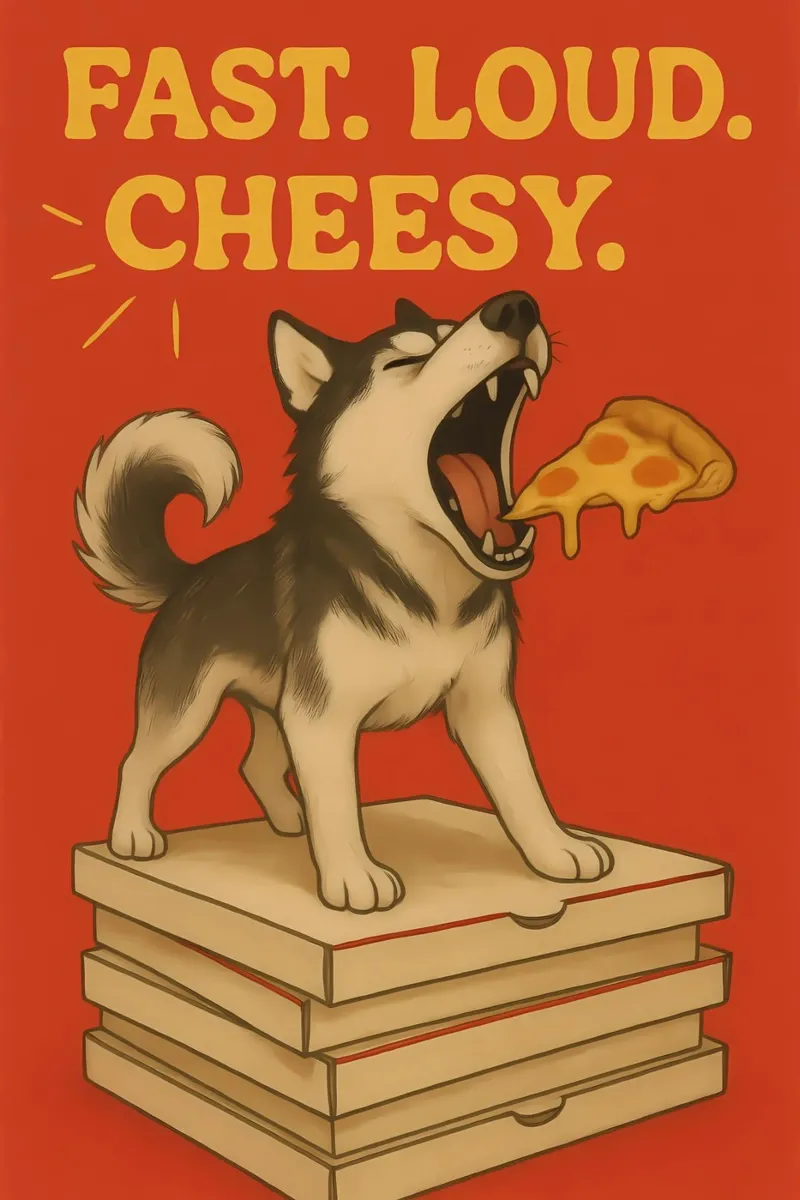 Divertente meme sui Siberian Husky tela con Cornice a cassetta da Funny Humor Art