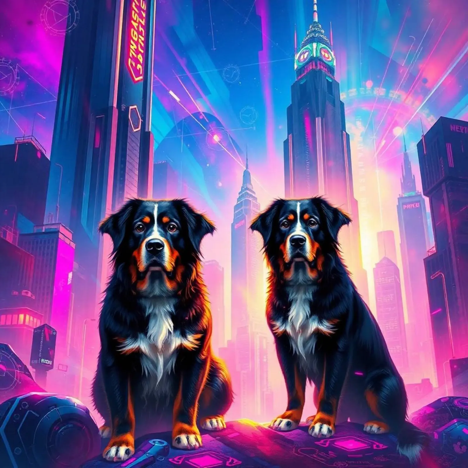 Bellissimo cane da montagna bernese #163 poster da Yumis.Beargang.and.Me