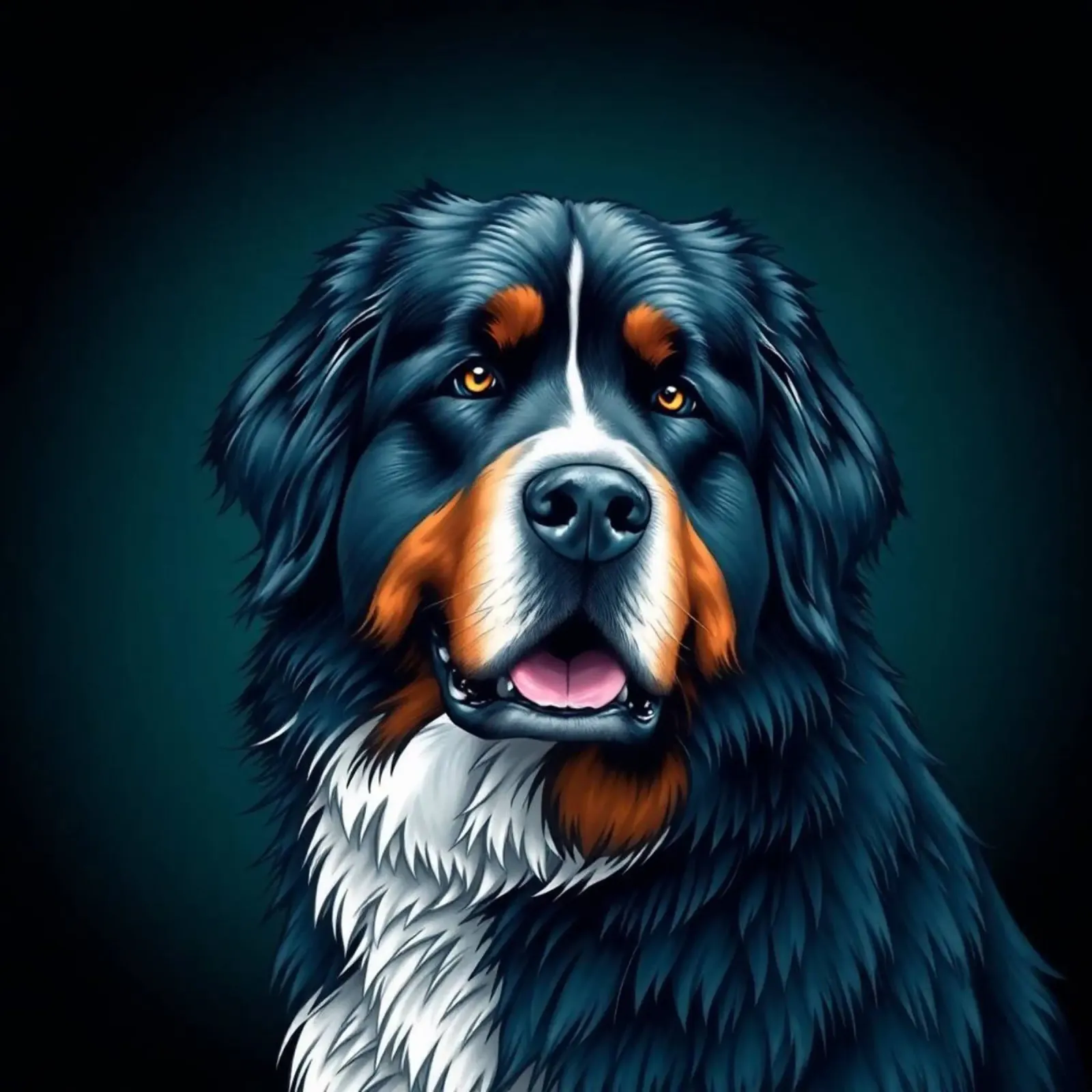 Bellissimo cane da montagna bernese #166 poster da Yumis.Beargang.and.Me