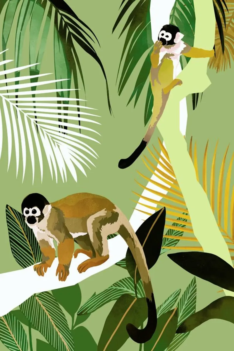 Monkey Friends pellicola backlit da Goed Blauw