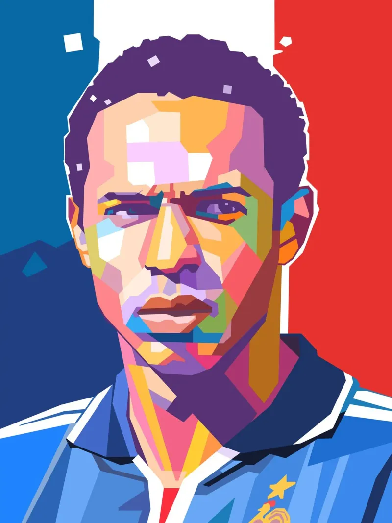 Thierry Henry, giocatore di calcio simbolo pellicola backlit da Hantamrata