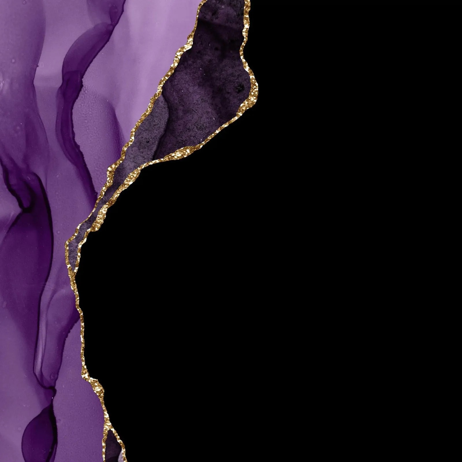 Agata viola e oro Texture 09 alluminio dibond da Gemstone Textures