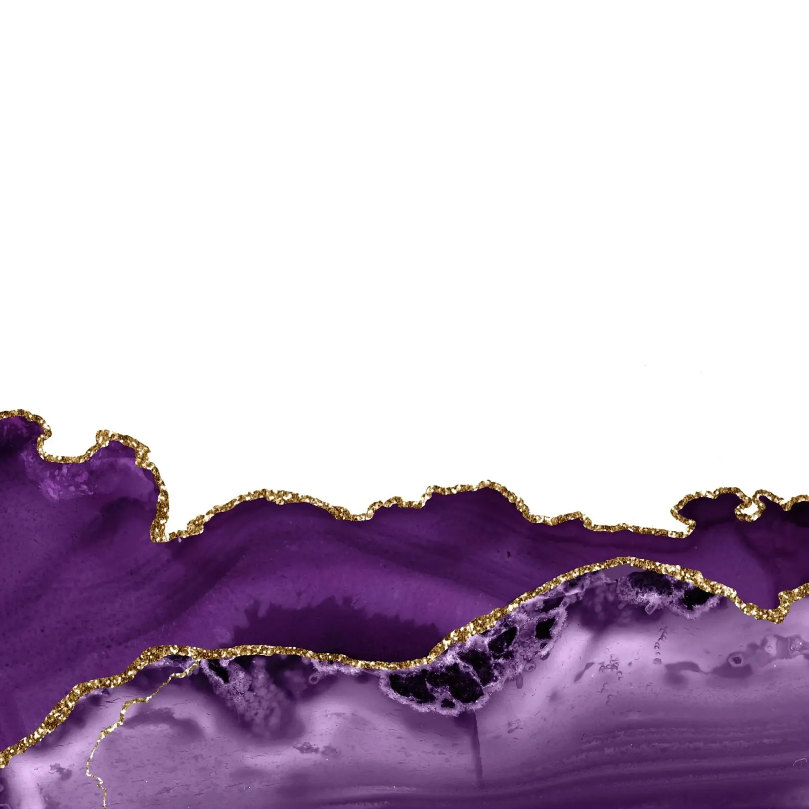 Agata viola e oro Texture 26 alluminio dibond da Gemstone Textures