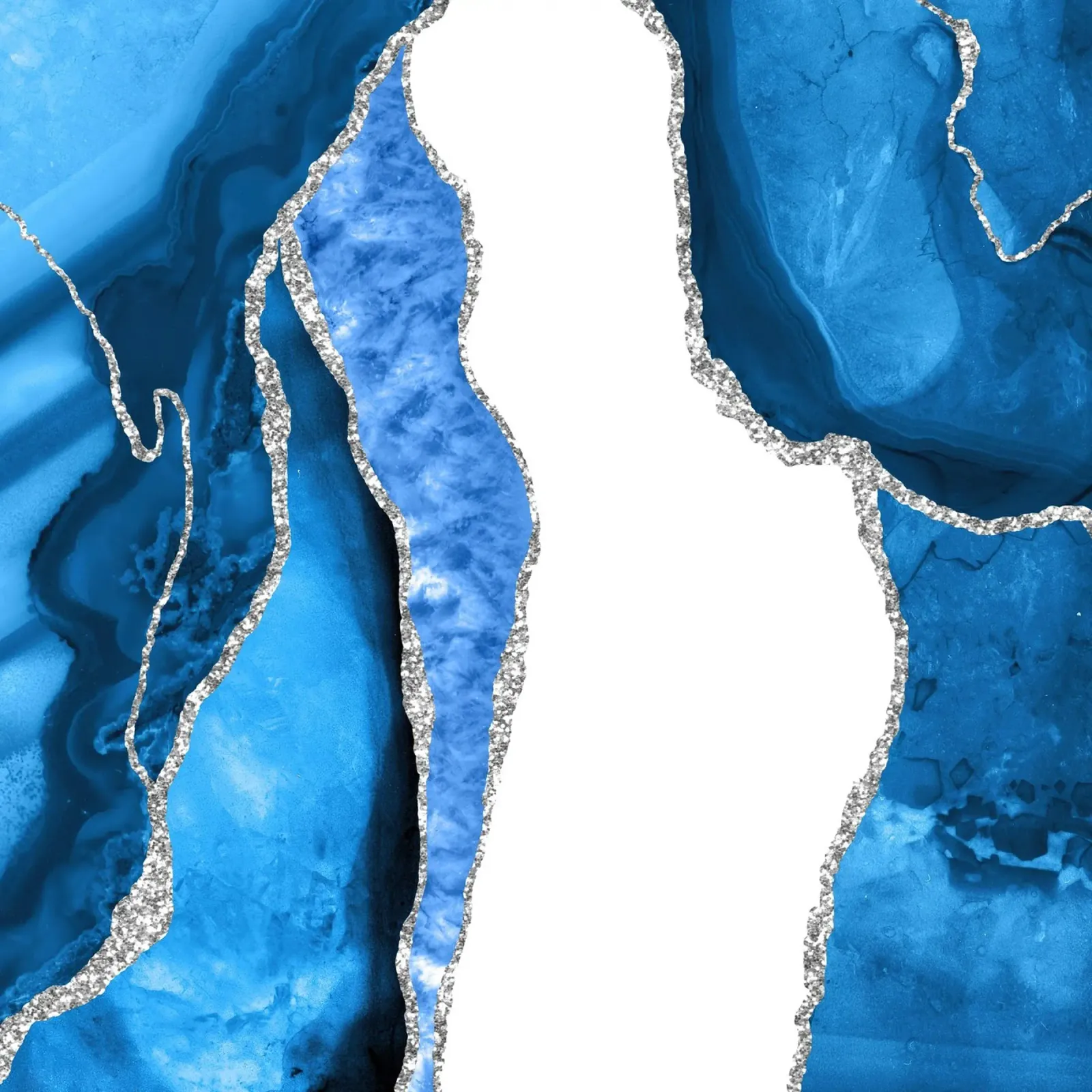 Texture Agata blu reale e argento 07 pannello forex da Gemstone Textures