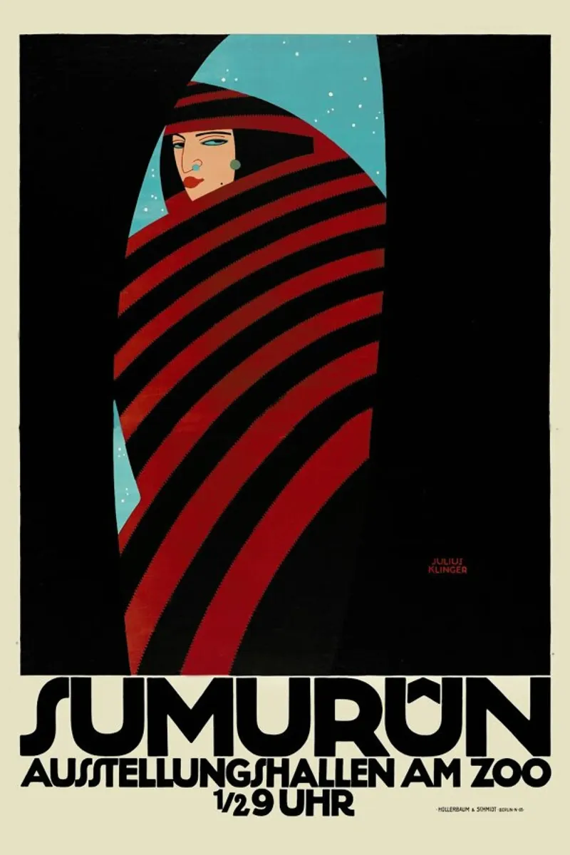 Julius Klinger - Sumurun poster con telaio in plastica da ARTOTHEK