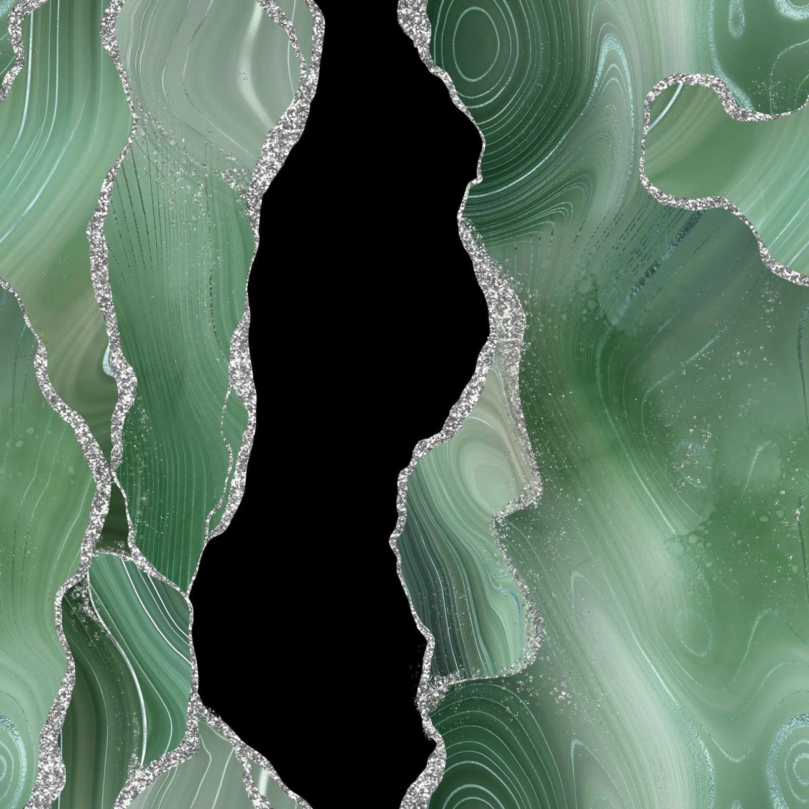 Agata salvia e argento Texture 01 poster da Gemstone Textures
