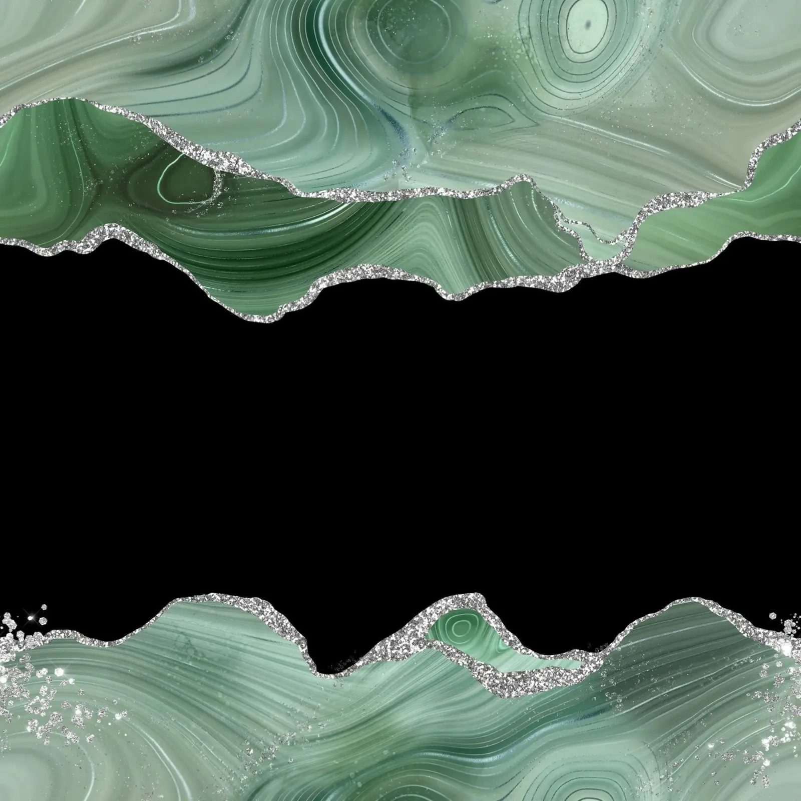 Sage & Silver Agate Texture 03 alu-dibond by Gemstone Textures