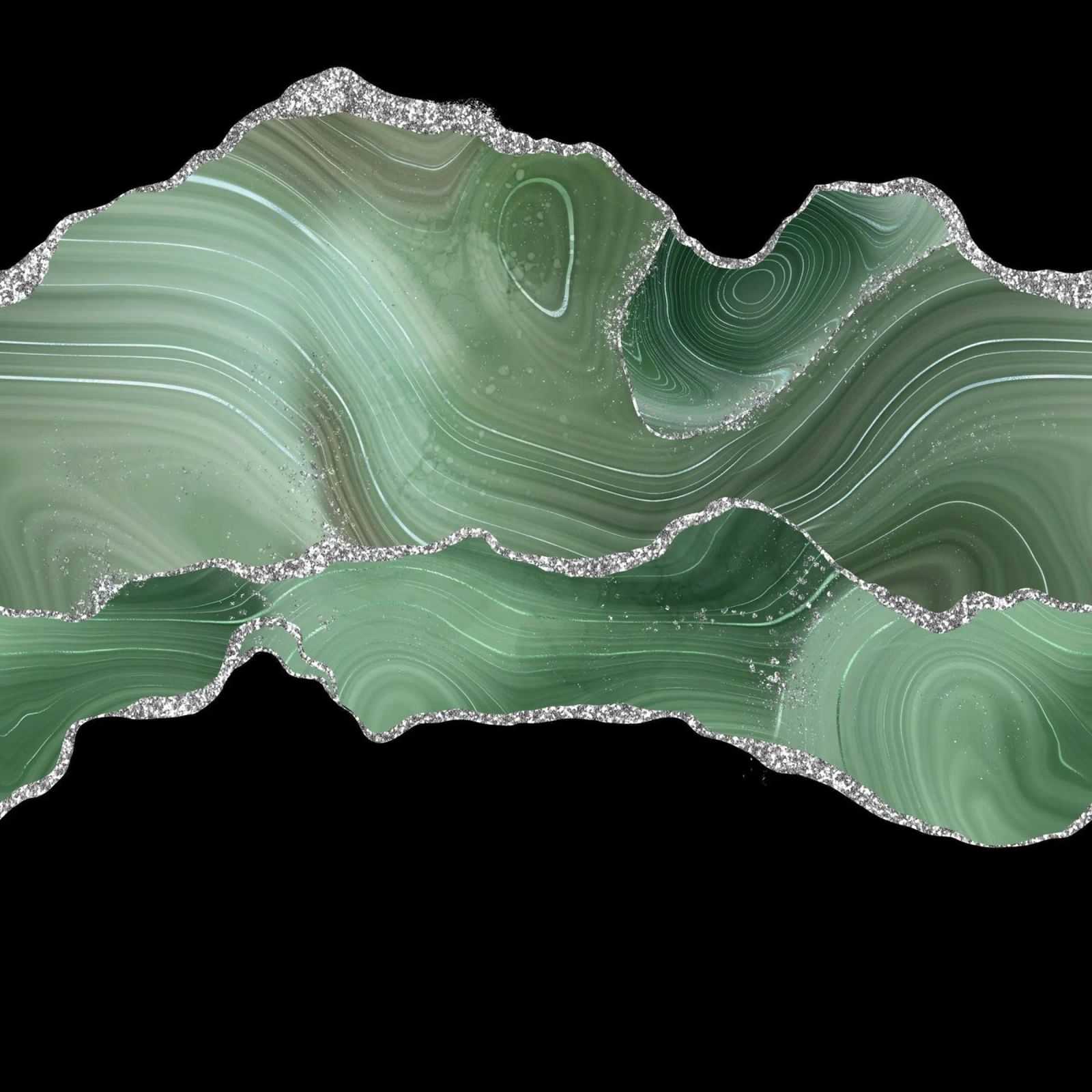 Texture salvia e agata d'argento 04 poster da Gemstone Textures