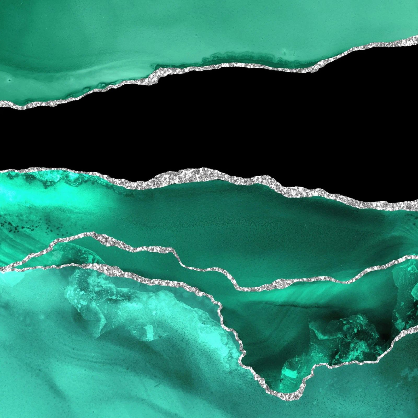 Texture Agata Argento e Verde Mare 03 plexiglass da Gemstone Textures