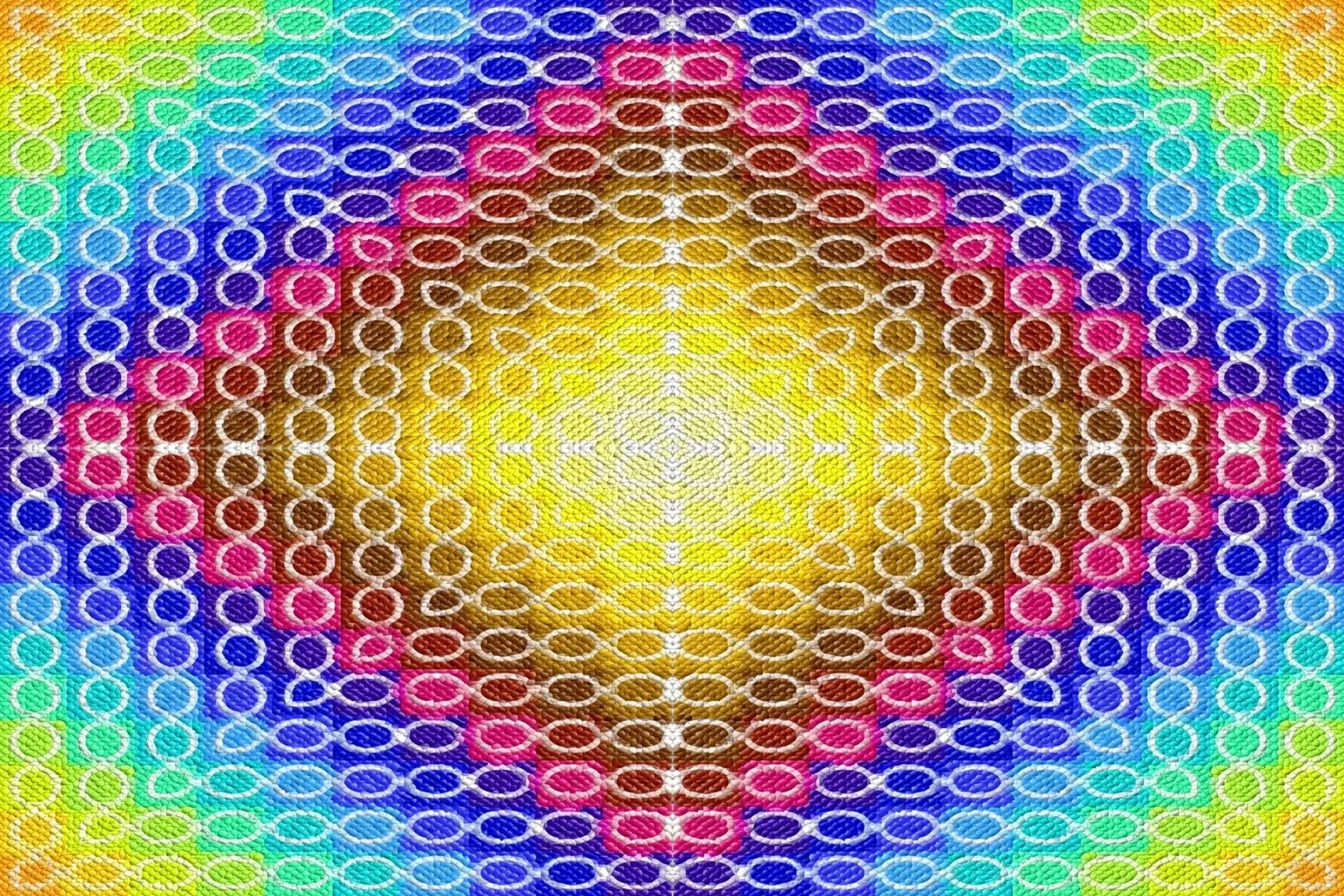Caleidoscopio MOSAIK en los colores del arco iris metacrilato de Gürsel Yesil Digital Art
