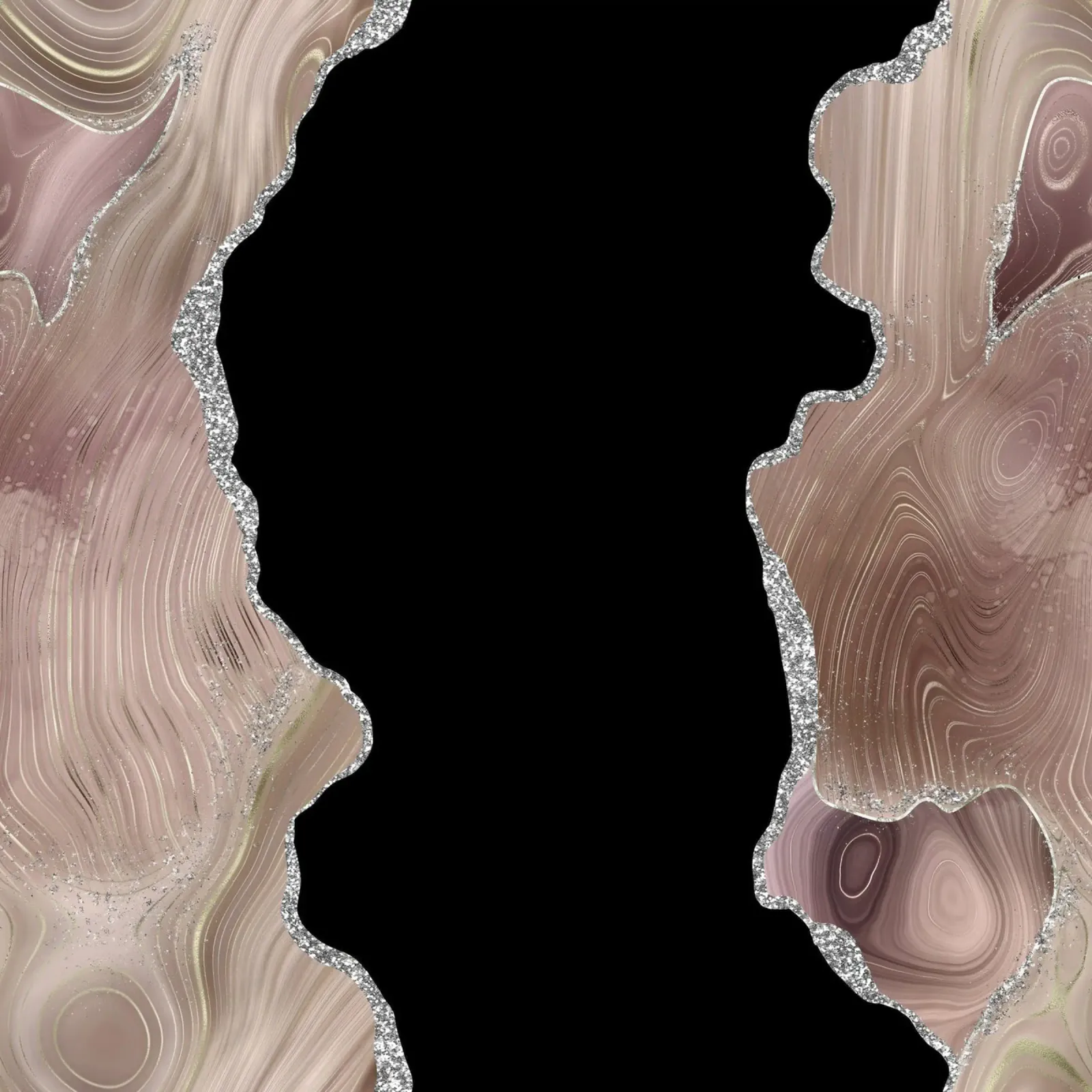 Agata glitterata taupe e argento Texture 02 poster da Gemstone Textures