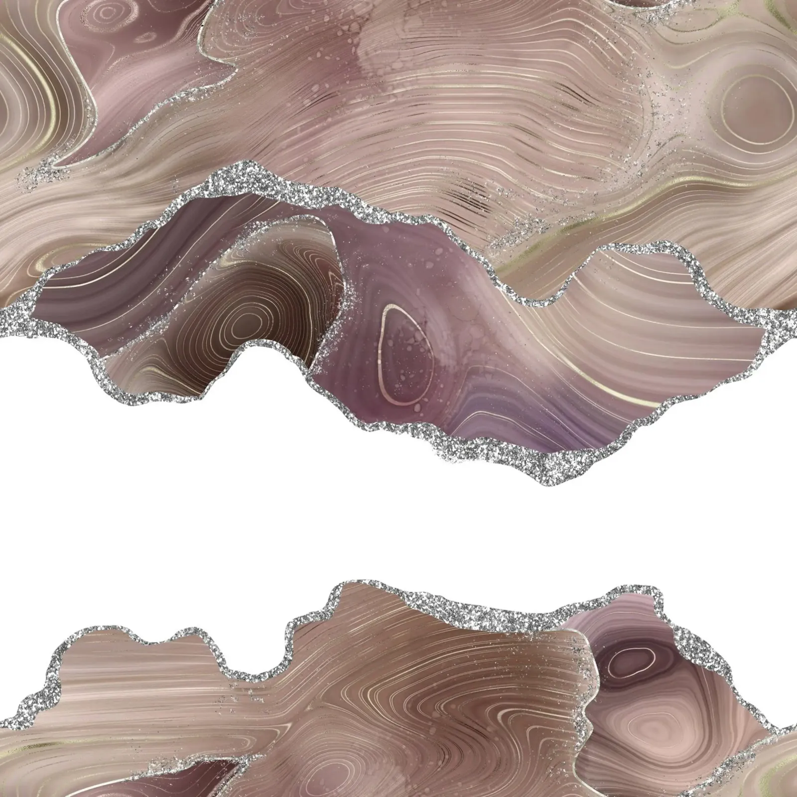 Texture Agata Taupe e Argento Glitter 07 alluminio dibond da Gemstone Textures