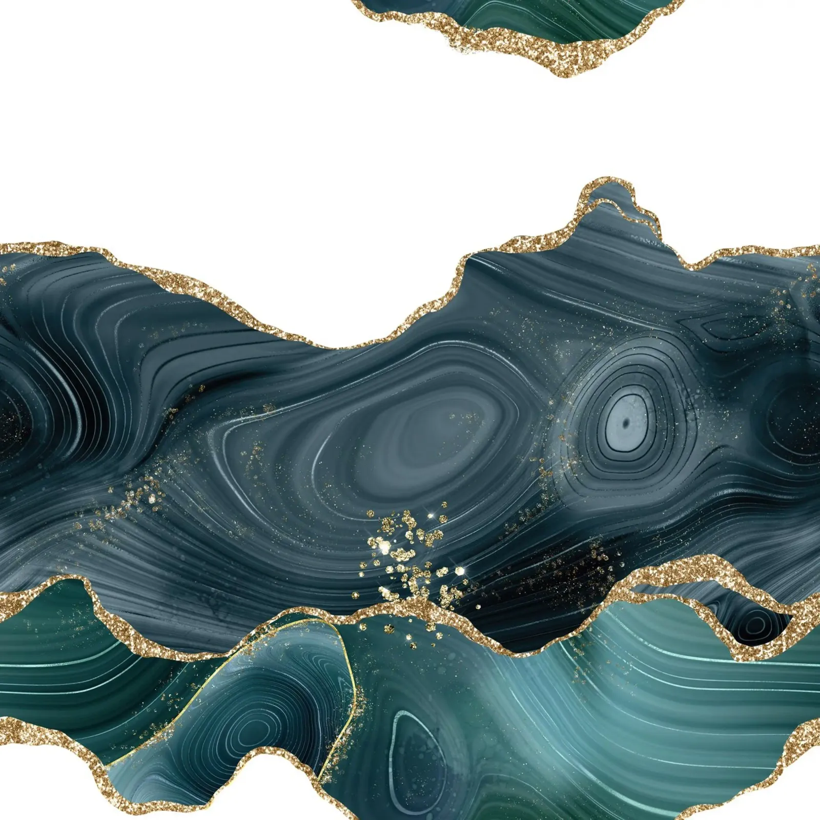 Texture Agata Glitterata Oro e Verde 06 pannello forex da Gemstone Textures