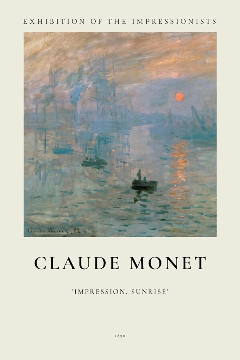 Monet - Impression, Sunrise Poster von ARTOTHEK