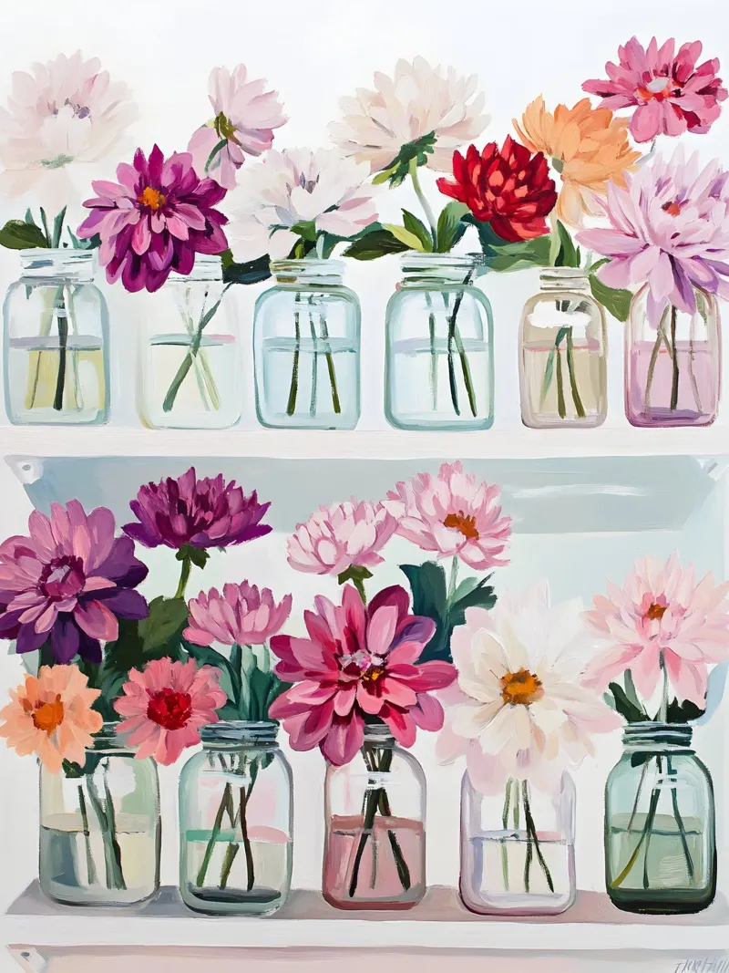 Floral Vases carta hahnemühle da Gypsy Galleria