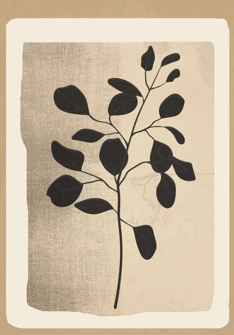 Modern Minimal Branch 1 tela da cityart