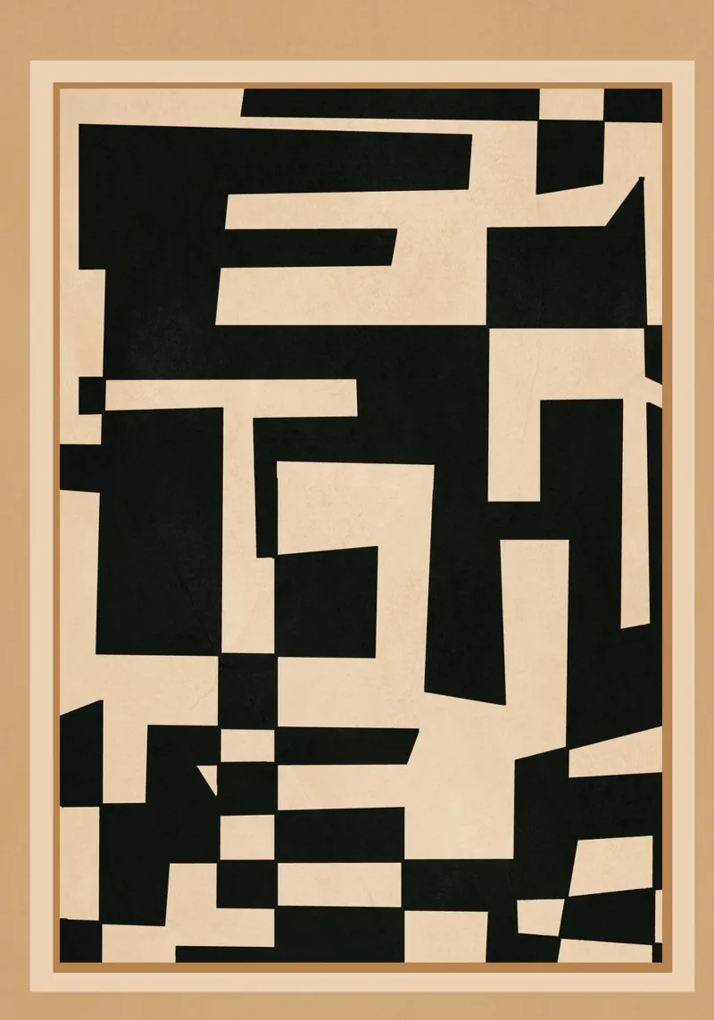 Abstract Edged Form poster de cityart
